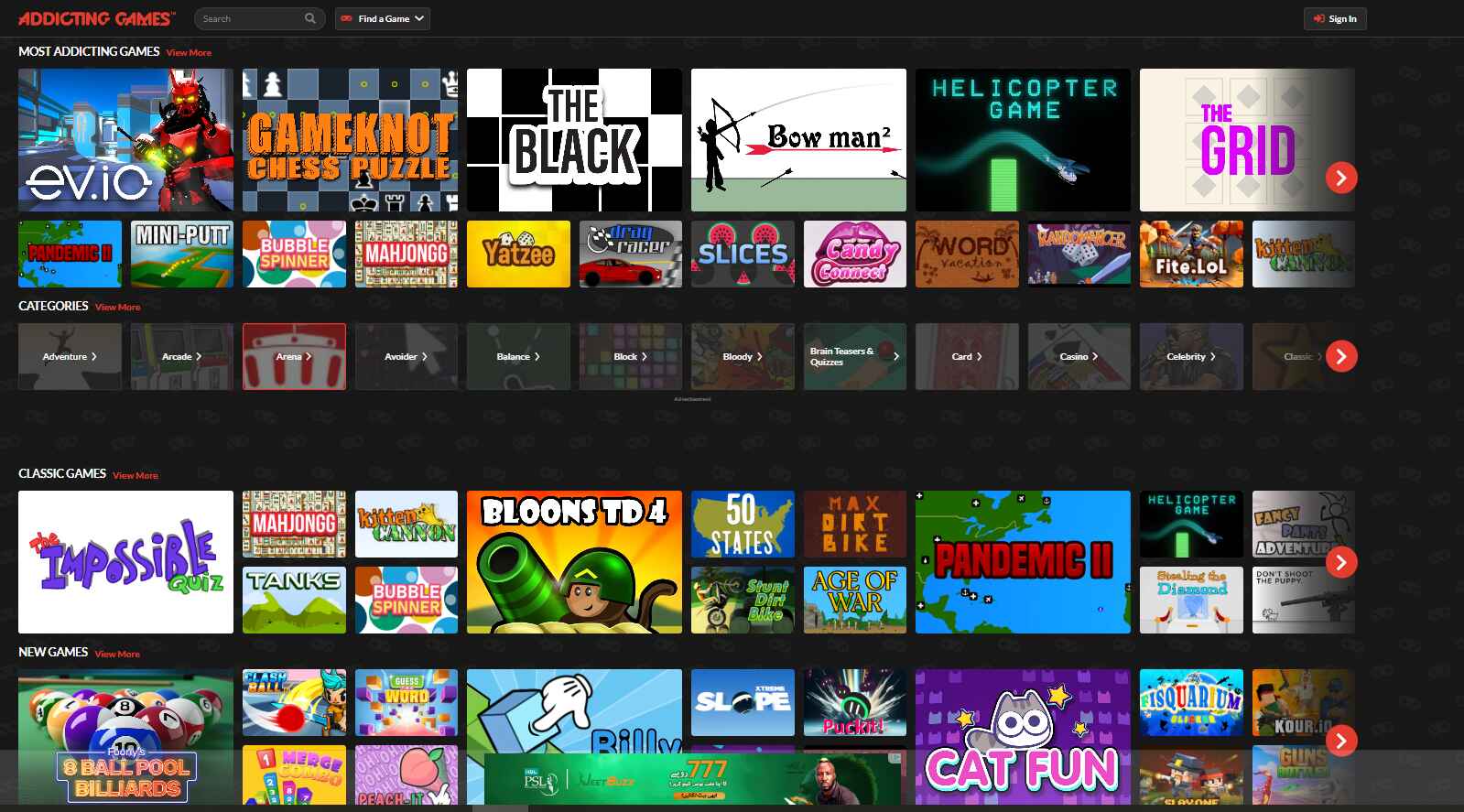 Addicting Games